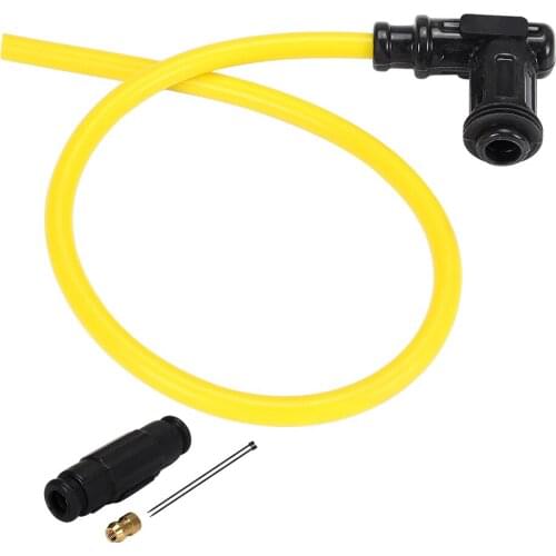 Motorcycle Yellow Ignition Coil Spark Plug Iridium 50cm Power Cable Wires Cap Motorcycle Racing Street