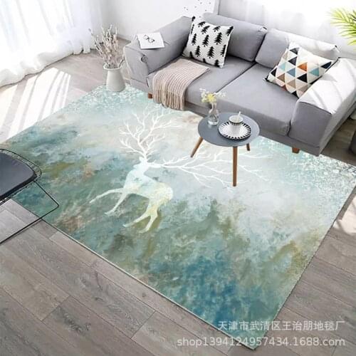 Living room Nordic minimalist striped carpet Home living room carpet Children crawl Nordic carpet