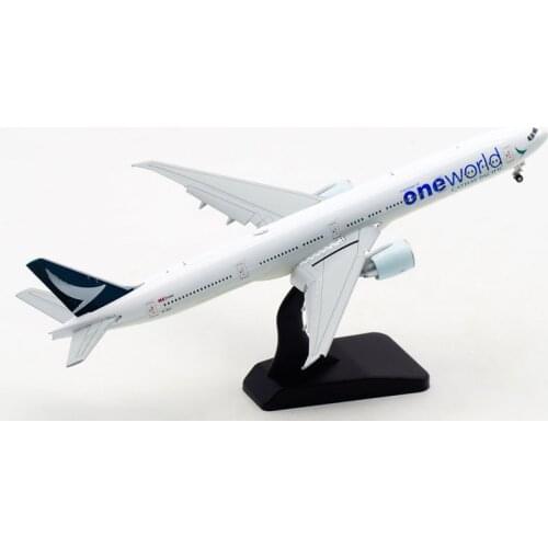 Diecast 1/400 ONEWORLD Airlines B777-300ER B-KQI Cathy Pacific Airplane Model Toys Aircraft Diecast Plastic Alloy Plane Toy