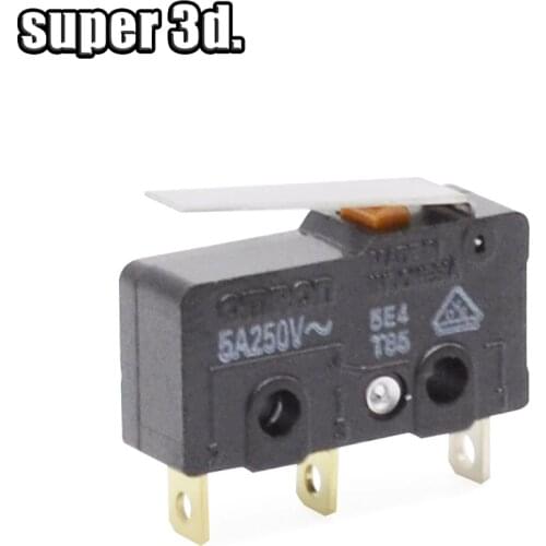 10pcs 3D Printer Ultimaker Limit Micro Switch OMRON SS-5GL 5A 125V 1.47N Mouse Button Fretting Part Copper