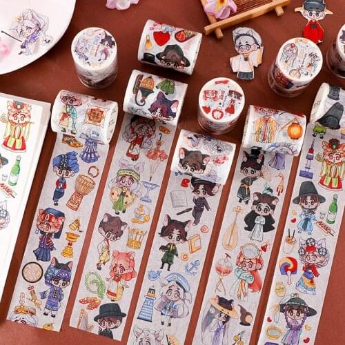 Cute Scrapbooking Masking Washi Tape Diary Stickers Cute Decorative Tape Korean Stationery School Supplies 012
