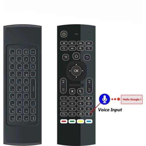 MX3 MX3-L Germany Smart Voice Backlit Poland Air Mouse IR 2.4G RF Sweden Remote Control For UK Netherlands android TV Box