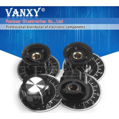 10 sets A03 dial knob + MF-A03 bakelite knob with scale plate sheet scale digital potentiometer