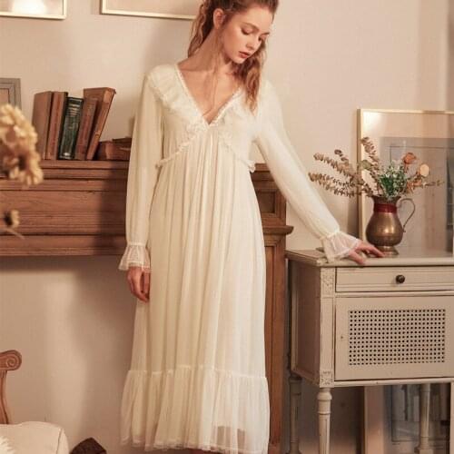 Wasteheart Women Homewear Female Yellow Deep V Neck Sexy Sleepwear Nightdress Lace Nightwear Nightgown Sleepwear Luxury Gown