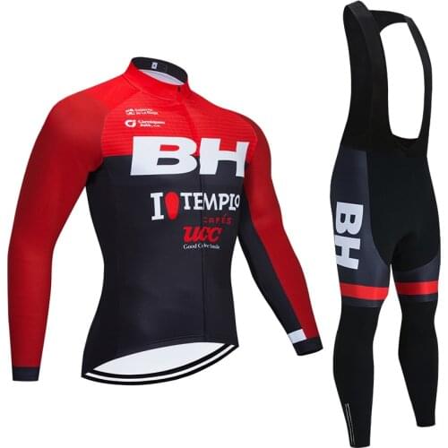 Red NEW BH TEAM CYCLING Jersey bike pants Sportswear Ropa Ciclismo MENS thermal fleece 20D Pro BICYCLING jersey Maillot