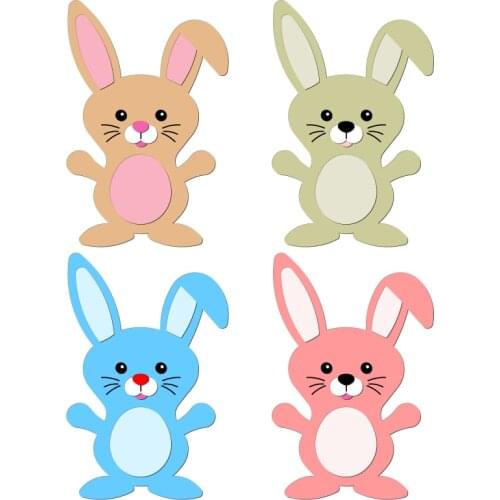 New rabbit Wooden die Scrapbooking C-154-5 Cutting Dies Compatible with most die cutting machines