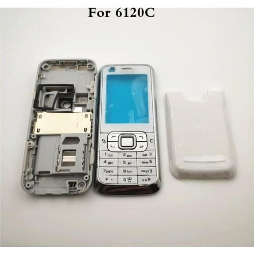 New Full Complete Mobile Phone Housing Cover Case+English Keypad For Nokia 6120 6120c