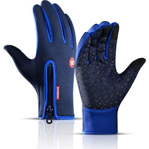 Winter Cycling Full Finger Gloves Sports War Bicke Outdoor Camping Hiking Bicycle Ski Waterproof Touchscreen Motorcycle Gloves