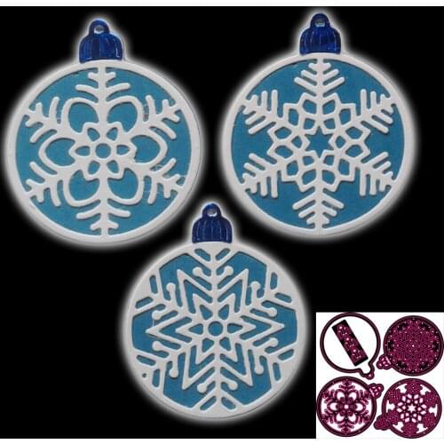 Christmas clock snowball cutting Die New knife Die Metal cutting Die three-dimensional Fine Art Paper DIY Decoration