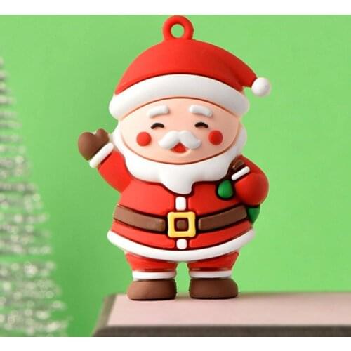 Christmas Flavor Widely Applied Handbag Santa Key Ring Pendant for Desktop