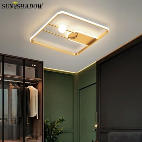 Led Ceiling Light Modern Home 110v 220v Ceiling Lamp For Living Room Bedroom Dining Room Indoor Decoration Square Led Luminaires
