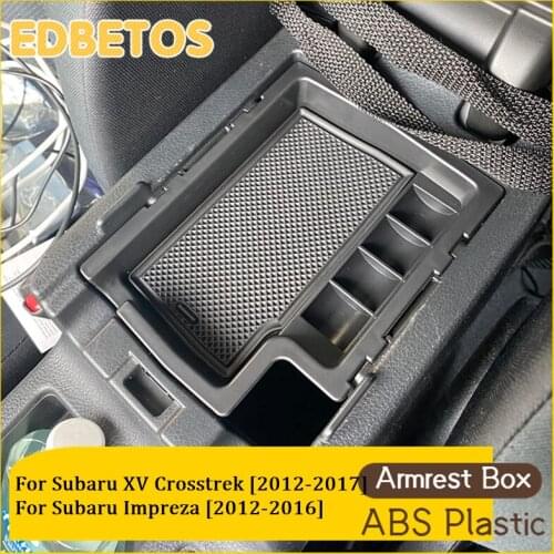 Car Armrest Box Storage For Subaru Crosstrek and Impreza 2018 2019 2020 Central Console Storage Box Interior Organizer