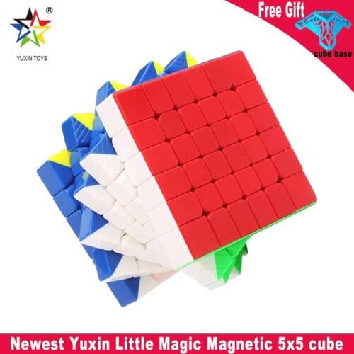 Yuxin Little Magic M 5x5 Magnetic magic cube Zhisheng speed puzzle Sticklerless Magnets 5x5x5 Puzzle Cube Educational Toys