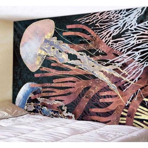 Animal and whale home decoration tapestry psychedelic scene wall hanging Bohemian decorative Mandala Hippie Yoga mattress sheet