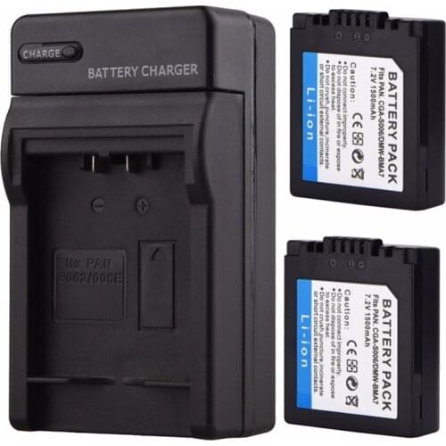 1500mAh CGA-S006 DMW-BMA7 CGR-S006E Replacement Battery For Panasonic Lumix DMC-FZ7 FZ8 FZ18 FZ35 FZ28 FZ38 FZ30 with Charger