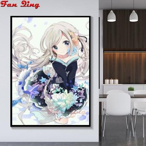 5d Diamond Embroidery Anime girl Diy Diamond Painting cross stitch Diamond Mosaic Rhinestones Decoration