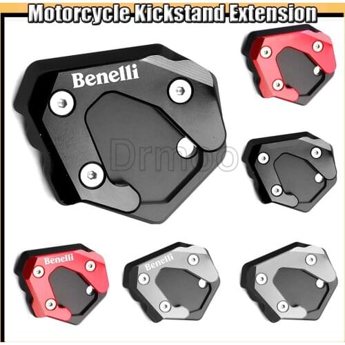 Motorcycle CNC Accessories Aluminum Side Stand Enlarge Kickstand Parts For Benelli Leoncino 500 Leoncino500