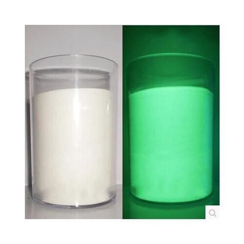 White Glowing Green Light luminous powder phosphor pigment,100g/bag,Noctilucent Powder Glow in Dark Dust Pigment,Free ship