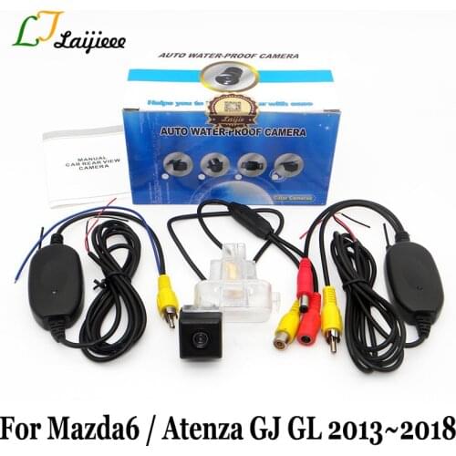 Wireless Camera For Mazda 6 Mazda6 Atenza GJ GL 2013 2014 2015 2016 2017 2018 / RCA AUX Interface Car Reverse Rearview Camera