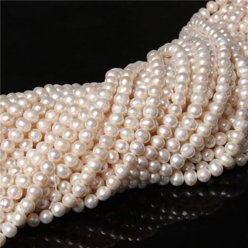 High Quality Natural Freshwater Pearl Beads Rice Shape Punch Baroque Perles for Make Jewelry DIY Bracelet Necklace Accessories