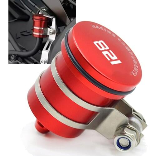 For duacti 821 MONSTER /Darrk/Stripe HYPERMOTARD 821/SP 2013 2014 2015 2016 2017 Brake Fluid Reservoir Clutch Tank Oil Cup Cover