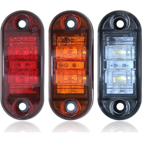 For LED lights have side lights, truck brake rear lights, buses and vans, amber, white and red, 1 you