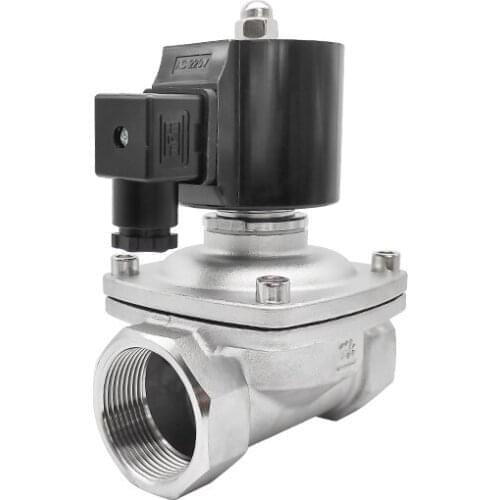 1-1/2" Electronic Solenoid Valve 220 Waterproof Stainless Steel Normally Closed 220V 12V 24V 110V Solenoid Valve