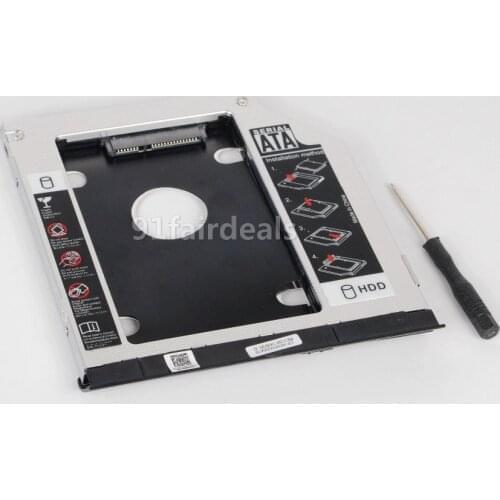 Heretom 2ND Hard Drive Caddy with ejector for dell Latitude E6420 E6520 E6320 E6430 E6530 E6330 CD-ROM