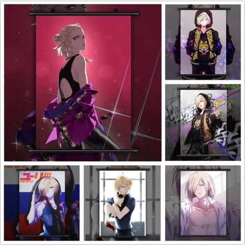 WTQ Canvas Painting Retro Poster Yuri on Ice Yuri Plisetsky Anime Posters Wall Decor Wall Art Picture Room Decor Home Decor