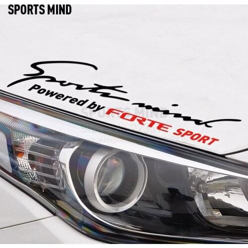 2 Pieces Sports Mind Car Styling On Car Lamp Eyebrow Automobiles Car Sticker For kia forte cerato forte exterior accessories