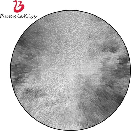 Bubble Kiss Round Carpet Grey Abstract Art Rugs Living Room Home Customized Carpets Coffee Table Door Mat Bedroom Decor Area Rug
