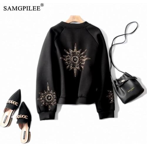 Winter Jackets For Women 2021 Office Lady Full Sleeve Solid Stand Collar Zipper Slim Standard Plus Size Women Autumn Jacket 3xl