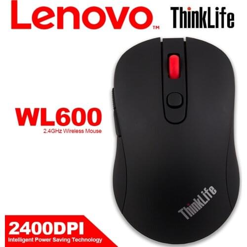 Lenovo Thinklife WL600 Wireless Mouse with 2400DPI Skin-Link Texture Surface Automatically Sleep for Windows 10 8 7