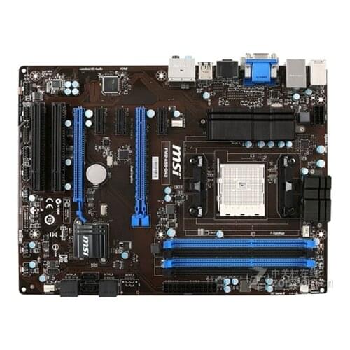 For MSI FM2-A55-G43 Desktop Motherboard AMD A55 Socket FM2 DDR3 64GB SATA II USB2.0 ATX Used Motherboard