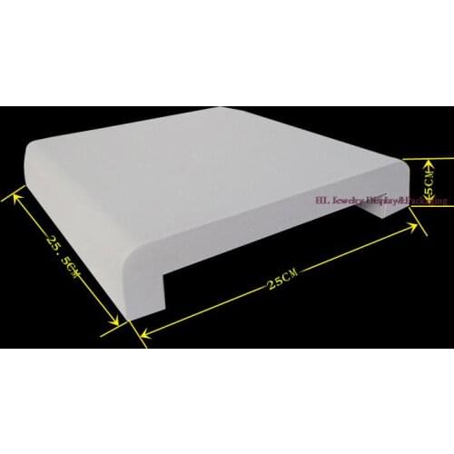 Jewelry Display White PU Leatherette Bracelet Tray Jewelry Set Backplane Jewelry Photographic background Organizer Cases