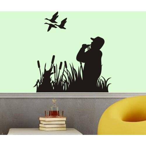 Hunt Decal Hunting Dog Shotgun Sticker Hollow Sticker Hunter Car Window Vinyl Decal Funny Poster Motorcycle