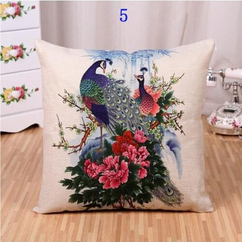 45cm Chinese classical style Plum blossom linen/cotton pillow cover sofa pillow case car seat cushion cover decorative pillows