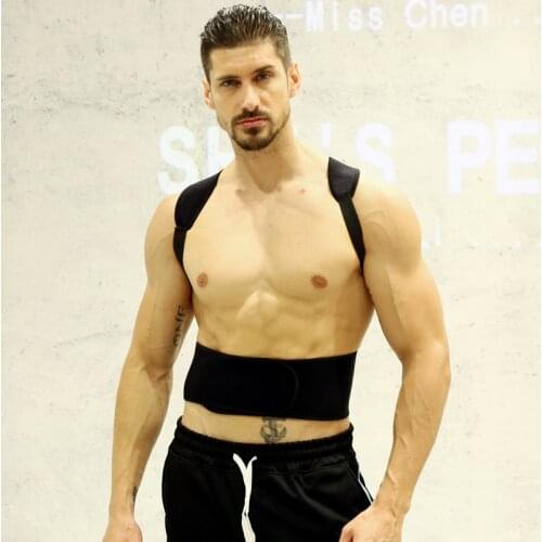 Neoprene Posture Corrector Belt for Men Women Spine and Back Support Providing Pain Relief Back Shoulder Athletics Adjustable