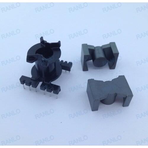 PQ2020 thru- hole HF transformer frame transformer bobbin+ PC40 soft magnetic ferritecore, 14pin (6+8)