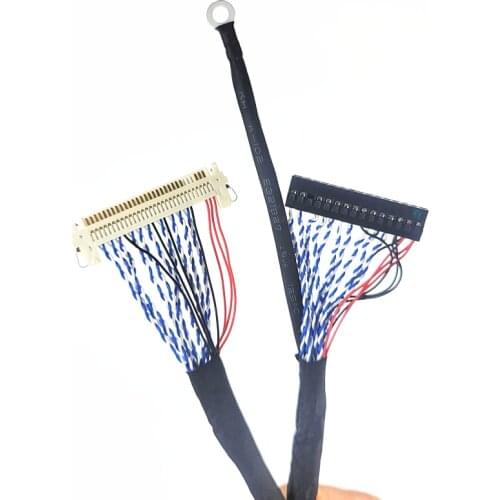 Hooks LVDS Cable D8 FIX-30P-D8 FIX 30 Double Pins 2ch 8bit 1.0mm Pitch Length 25cm-1.5m You can choose