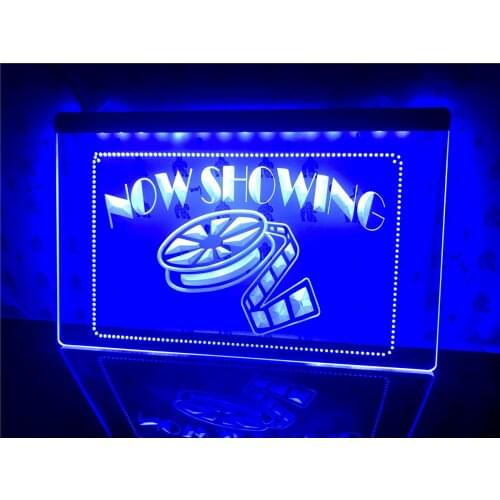 I650- Now Showing Filming Film Movies Led Light Sign