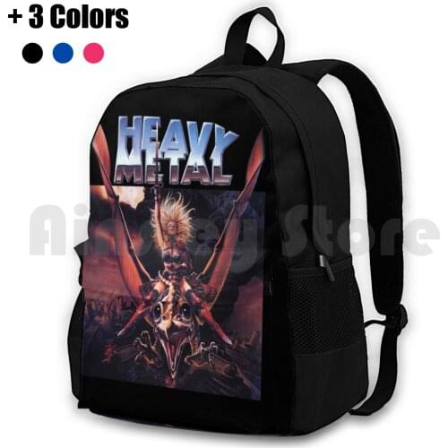 Heavy Metal Movie Outdoor Hiking Backpack Waterproof Camping Travel Heavy Metal Sci Fi Science Fiction Retro Vintage Animation