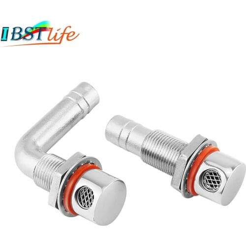 Universal Boat Fuel Vent Marine Grade 316 Stainless Steel Fuel Gas Tank Vent Hardware with Gasket Flush Mount for 5/8" Hose