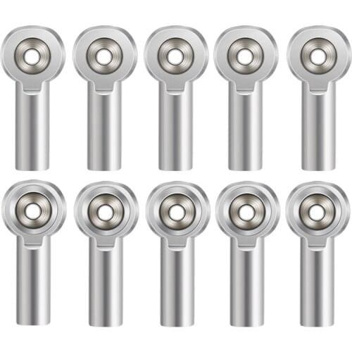 Quality 10Pcs M4 Metal Tie Push Link Rod End Joint Ball Head Holderfor 1/10 RC Truck Buggy Crawler Car