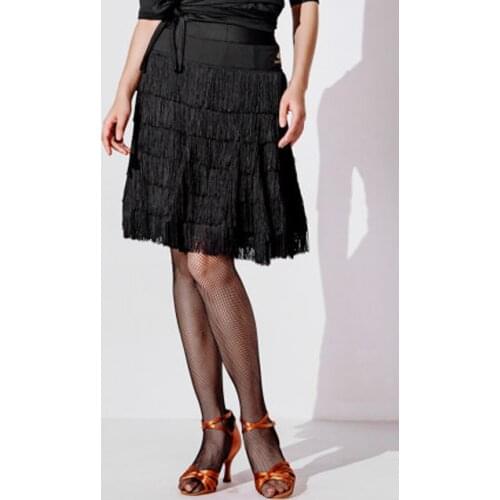 Latin dance skirt female adult 2020 autumn new practice clothes dance dance performance clothing tassel skirt