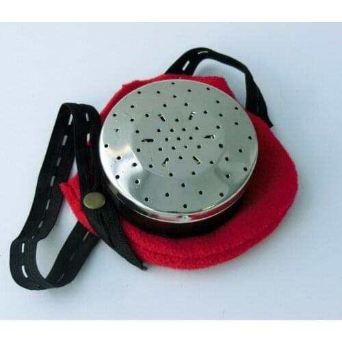 1pc Portable Copper Moxa Box Moxibustion Acupuncture Therapy Moxa Stick Burner For Therapy Massage