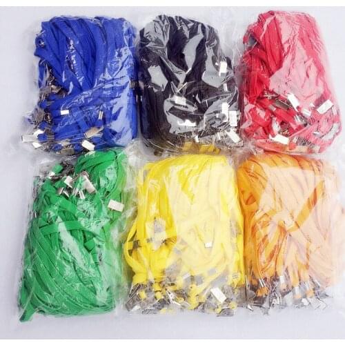 100pcs/lot Neck Strap Lanyards for keys ID Card Gym Mobile Phone Straps USB badge holder DIY Hang Rope tubular Lanyard wholesale