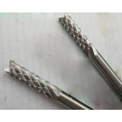 10 x 0.08" 2mm Carbide End Mill Engraving Bits for CNC/PCB Machinery