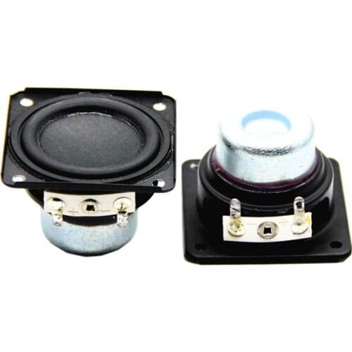 2PCS 48mm1.8 inch inner magnetic speaker 4 ohm 10W bass multimedia speaker with fixed hole