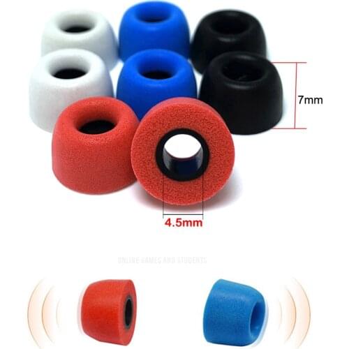 20 Pcs 4.5mm Memory foam ear tips ear pads Suitable for Huawei freebuds earplug memory foam sleeve,OPPO Enco W51 earphone sleeve